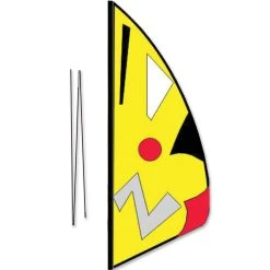 Premier Kites Recumbent Bike Flags 3.5 Ft. Recumbent Bike Feather Banner - Smart Jazz