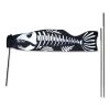 Premier Kites Koi Windsock Recumbent Bike Flag - Skeleton Fish