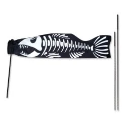 Premier Kites Koi Windsock Recumbent Bike Flag - Skeleton Fish