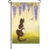 Accent Home & Garden 12 In. Flag - Wisteria Cat