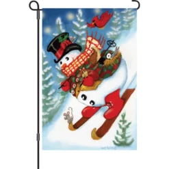 Accent Home & Garden 12 In. Flag - Ski Party Accent