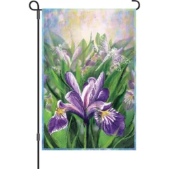Accent Home & Garden Accent 12 In. Flag - Blue Iris