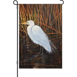 Accent Home & Garden 12 In. Flag - Egret Accent