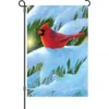 Accent Home & Garden 12 In. Flag - Winter Glow Cardinal Accent
