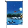 Accent Home & Garden 12 In. Flag - Christmas Loons