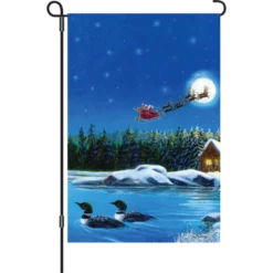 Accent Home & Garden 12 In. Flag - Christmas Loons