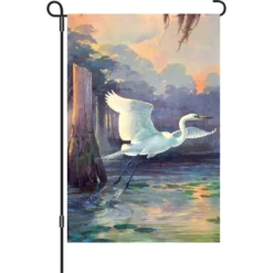 Accent Home & Garden 12 In. Flag - Heron Sunrise