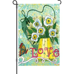 Accent Home & Garden Accent 12 In. Flag - Love Makes Me Happy