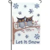 Accent Home & Garden 12 In. Flag - Owls In The Snow Accent