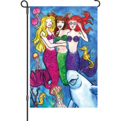 Accent Home & Garden 12 In. Flag - #Mermaidsquad Accent