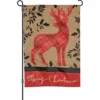 Accent Home & Garden 12 In. Flag - Rustic Holiday Deer