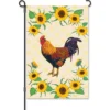 Accent Home & Garden 12 In. Flag - Sunflower Rooster Accent