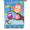 Accent Home & Garden 28 In. Flag - Welcome Owls