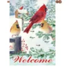 Accent Home & Garden Accent 28 In. Flag - Snow Flurry Cardinals