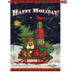 Accent Home & Garden 28 In. Flag - Doggone Happy Holiday Accent
