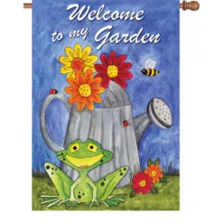 Accent Home & Garden 28 In. Flag - Welcome To My Garden Accent