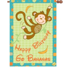 Accent Home & Garden Accent 28 In. Flag - Go Bananas