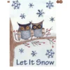 Accent Home & Garden 28 In. Flag - Owls In The Snow
