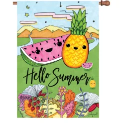 Accent Home & Garden 28 In. Flag - Hello Summer