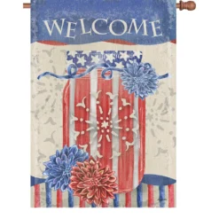 Accent Home & Garden Accent 28 In. Flag - 4th Of July Jar