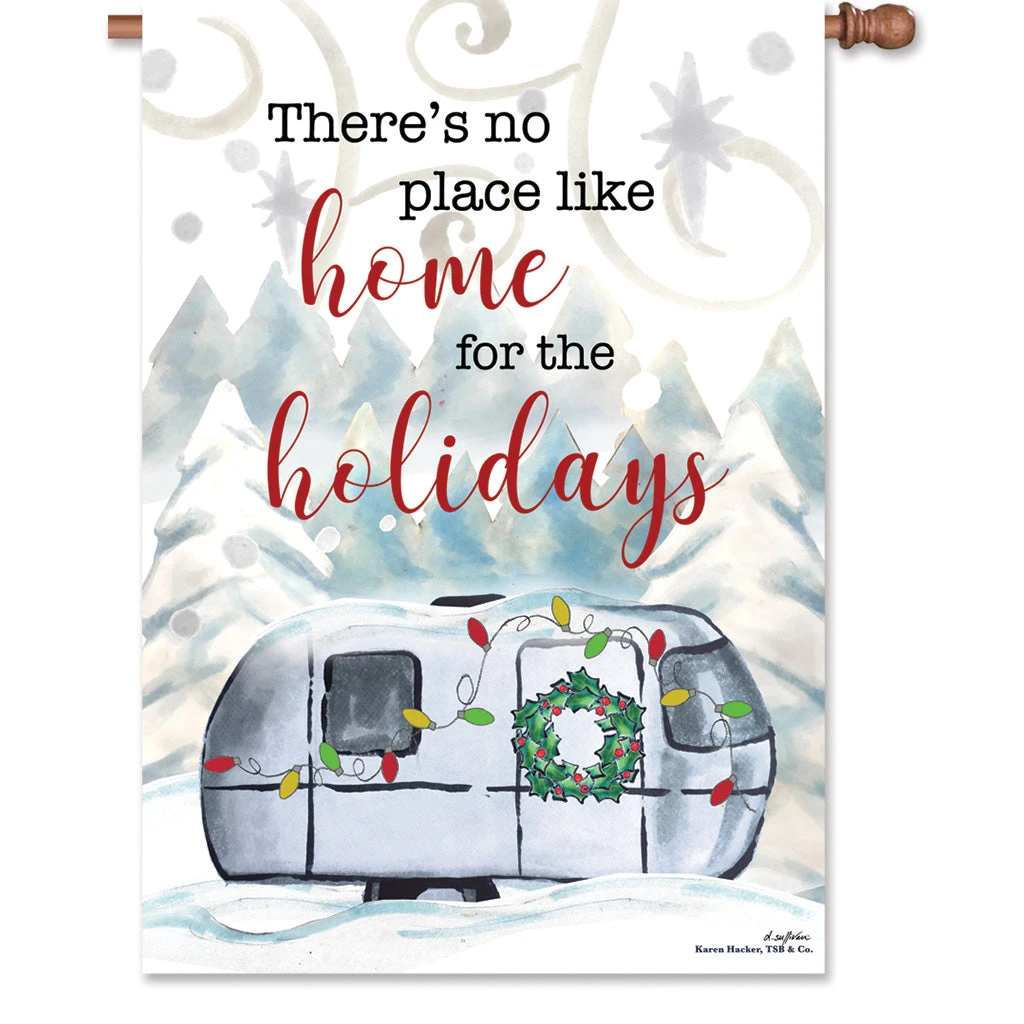 Accent Home & Garden 28 In. Flag - Christmas Camper