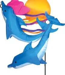 Accent Home & Garden Garden Decor Garden Charm - Sunset Dolphins