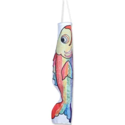 Accent Home & Garden Animals Koi Windsock- Pattern Rainbow Fish