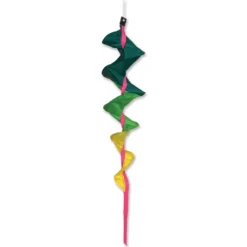 Windsocks SoundWinds Small Fusilli Spinning Windsock - Green