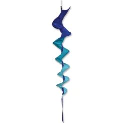 SoundWinds Medium Fusilli Spinning Windsock - Blue Windsocks