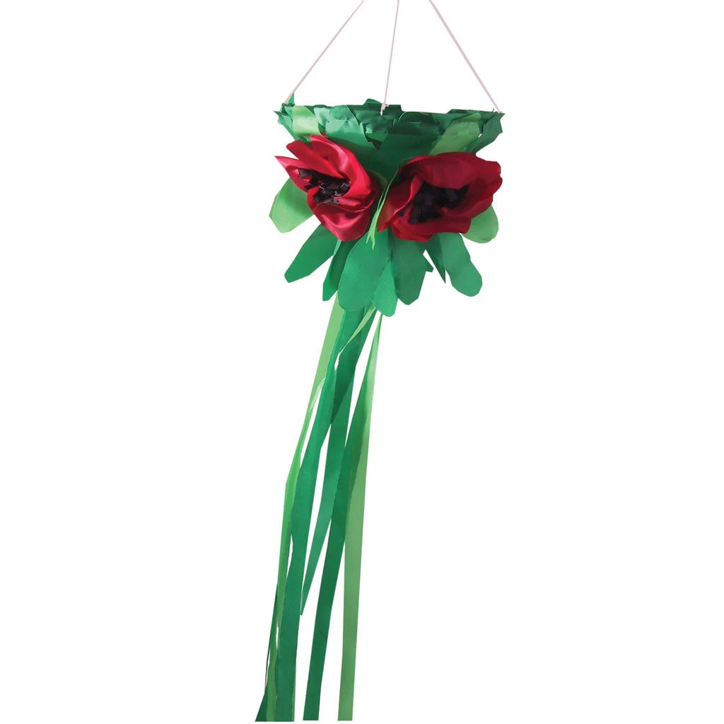 WindGarden Flower Basket - Poppy