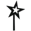 Accent Home & Garden Star Flag Finial Accent