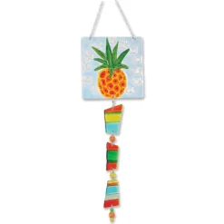 WindGarden Glass Sun Catcher Mobile - Pineapple