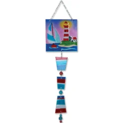 WindGarden WindGarden Glass Sun Catcher Mobile - Lighthouse