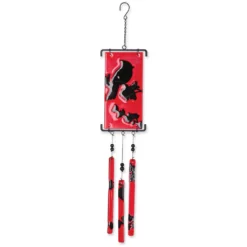 WindGarden WindGarden Silhouette Glass Wind Chime - Cardinal