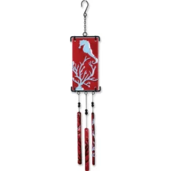 WindGarden Silhouette Glass Wind Chime - Coral WindGarden