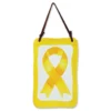 WindGarden WindGarden Glass Terra Wind Chime - Yellow Ribbon