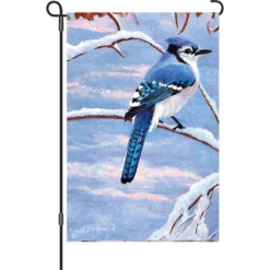 Accent Home & Garden 12 In. Flag - Winter Blue Jay