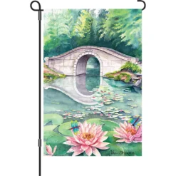 Accent Home & Garden Accent 12 In. Flag - Waterlily Garden