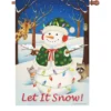 Accent Home & Garden 28 In. Flag - Hey Here's Snow