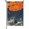 Accent Home & Garden 12 In. Flag - Black Cat With Balloons Accent