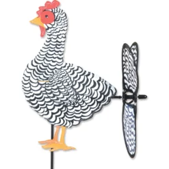 WindGarden Petite Spinner - Black & White Chicken WindGarden