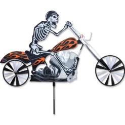 WindGarden 37 In. Chopper Motorcycle Spinner - Skeleton